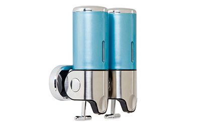 客房卫浴-双头浅蓝色皂液器DH-7102G